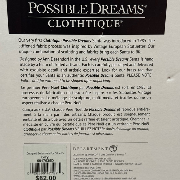 African American Santa Possible Dreams “Cozy” - Picture 6 of 10